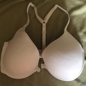 Pink 34 DDD white push-up bra